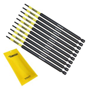10pcs 152mm Hex (H2) Tamper Proof Security Impact Screwdriver Bits - SCRHS2152_10