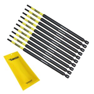 10pcs 152mm Hex (H2.5) Tamper Proof Security Impact Screwdriver Bits - SCRHS25152_10