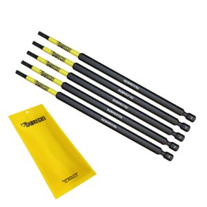 5pcs 152mm Hex (H3) Tamper Proof Security Impact Screwdriver Bits - SCRHS3152_5