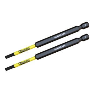 2pcs 89mm Hex (H3) Tamper Proof Security Impact Screwdriver Bits - SCRHS389_2