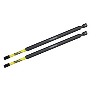 2pcs 152mm Hex (H4) Tamper Proof Security Impact Screwdriver Bits - SCRHS4152_2
