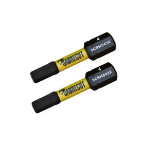 2pcs 32mm Hex (H4) Tamper Proof Security Impact Screwdriver Bits - SCRHS432_2