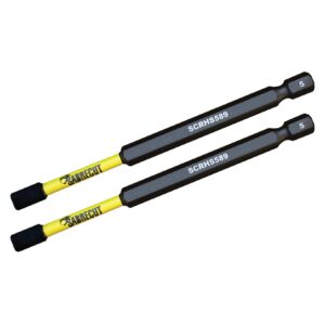 2pcs 89mm Hex (H5) Tamper Proof Security Impact Screwdriver Bits - SCRHS589_2