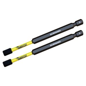 2pcs 89mm Hex (H6) Tamper Proof Security Impact Screwdriver Bits - SCRHS689_2