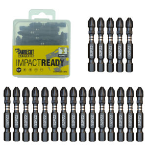 20pcs 50mm Pozidriv (PZ2) Impact Screwdriver Bits - SCPZ250_20