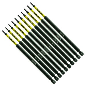 10pcs 152mm Torx (T-7) Impact Screwdriver Bits - SCTX7152_10