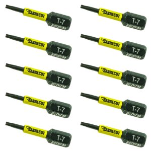 10pcs 32mm Torx (T-7) Impact Screwdriver Bits - SCTX732_10