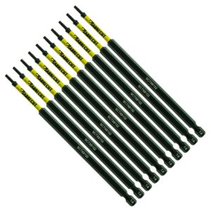 10pcs 152mm Torx (T-8) Impact Screwdriver Bits - SCTX8152_10