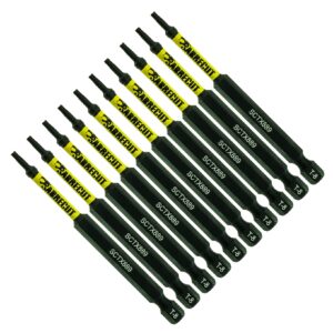 10pcs 89mm Torx (T-8) Impact Screwdriver Bits - SCTX889_10